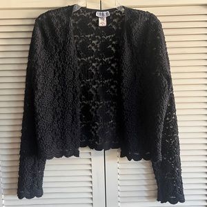 Women's Lacy Bolero Style Cardigan, size M